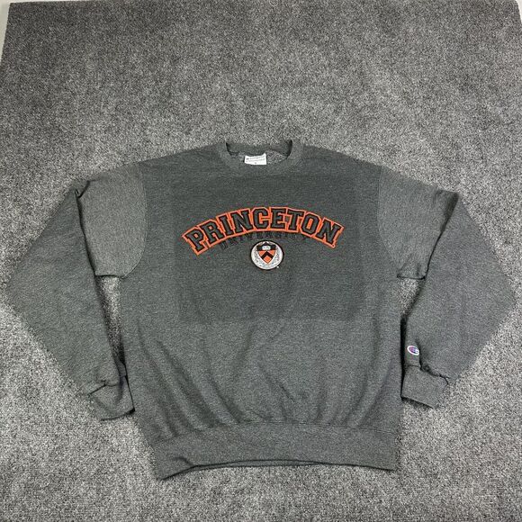 Champion Other - Princeton University Champion Sweatshirt Mens Medium Gray Ivy League Embroidered